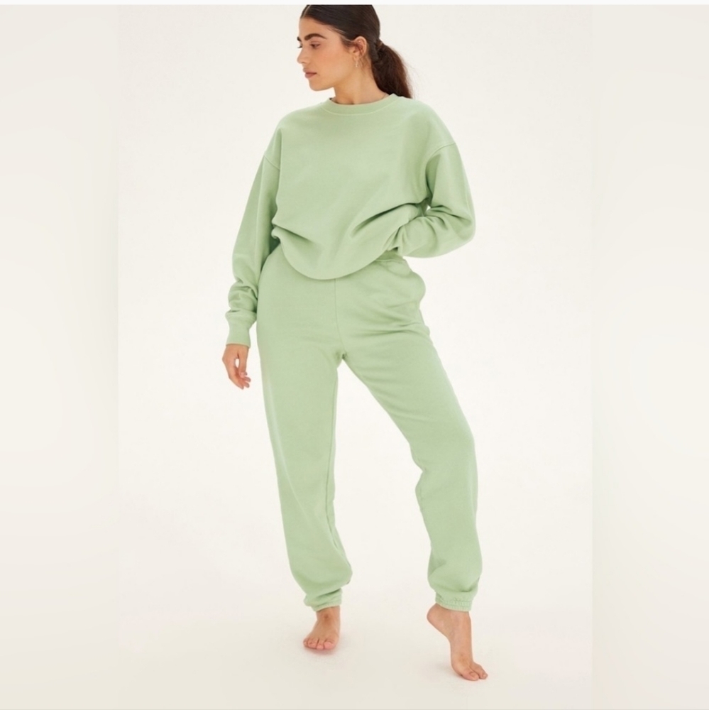 girlfriend collective Sage Green Track Pants Joggers